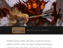 Tablet Screenshot of delightgamesllc.com